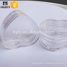 4g wholesale heart shape clear lipstick containers